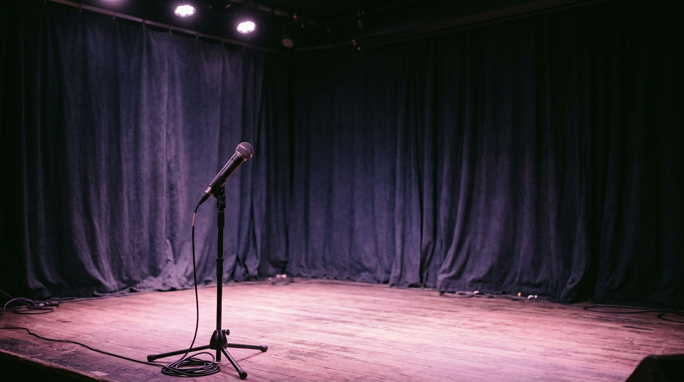 LIPP-branded editorial graphic for Atsuko Okatsuka comedy show at The Parker