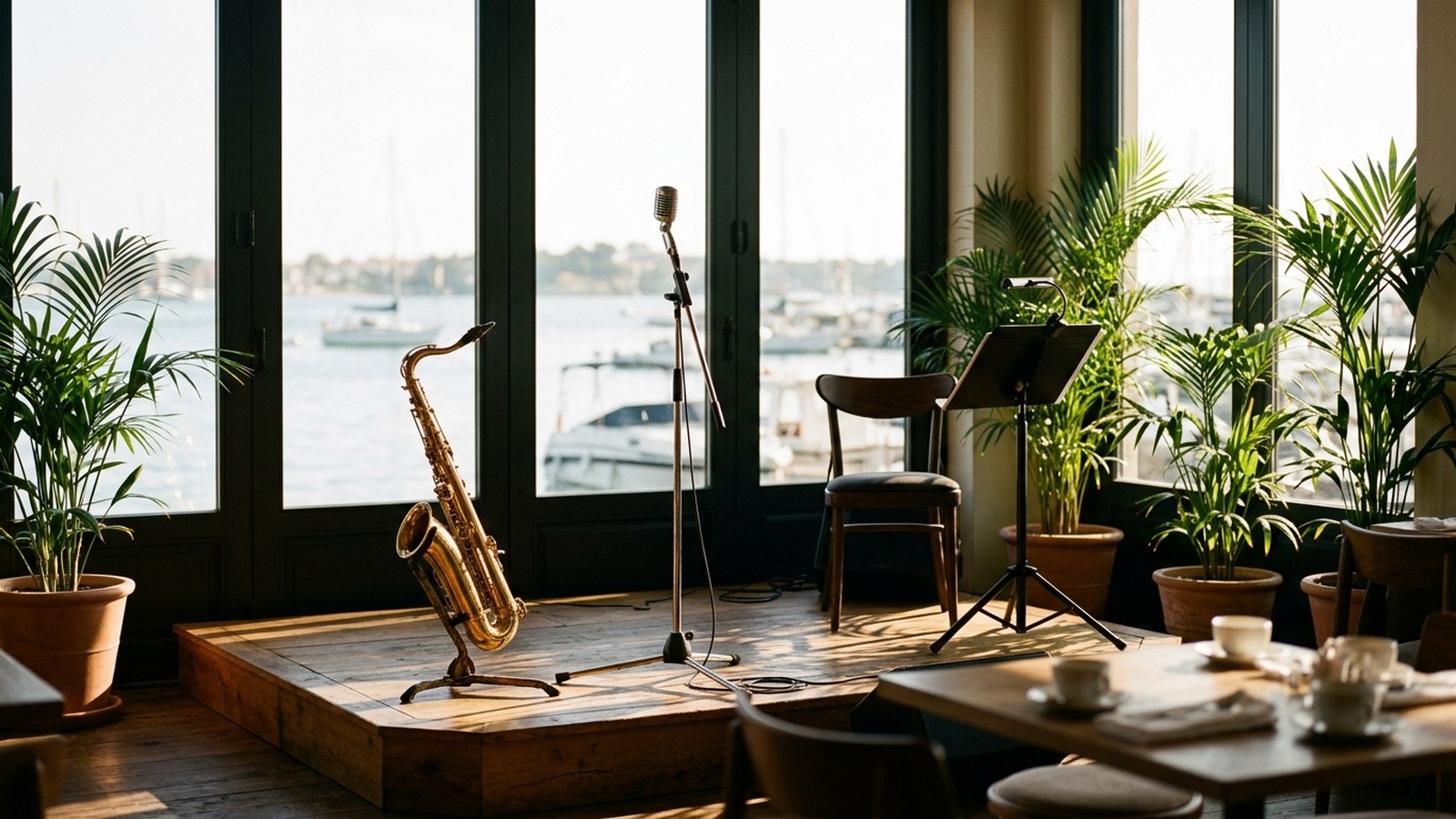 LIPP-branded editorial graphic for Sunday Jazz Brunch at Broward Center