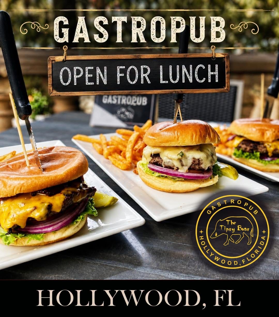 The Tipsy Boar gastropub with craft beers and burgers